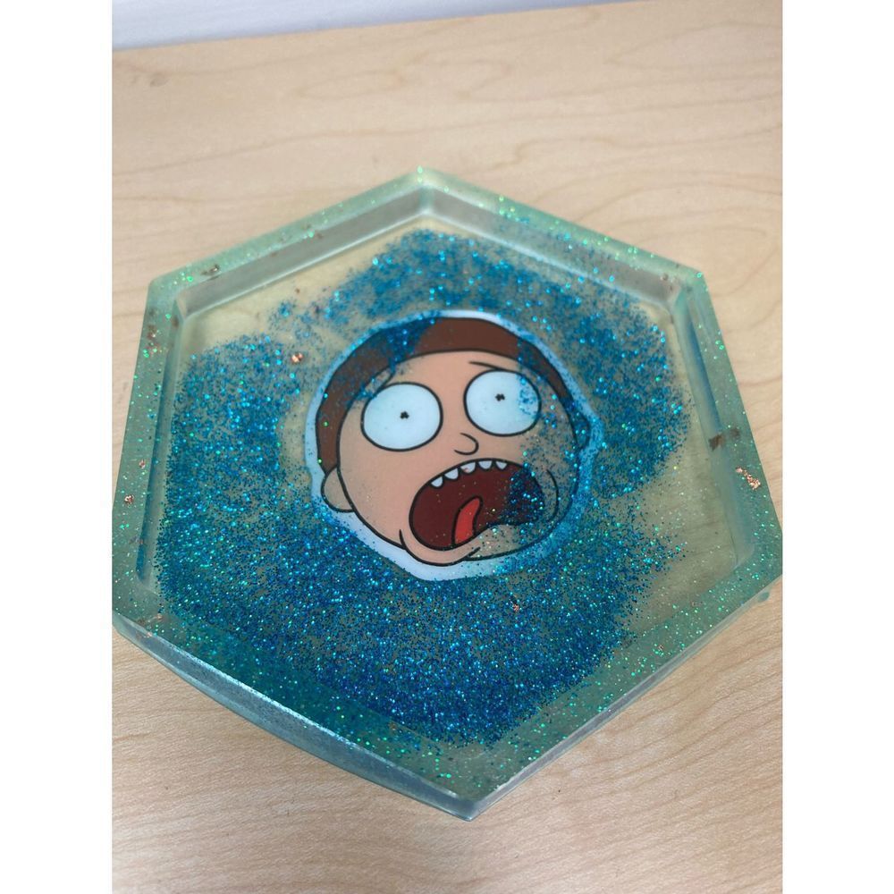 Rick & morty ring dish/ coaster